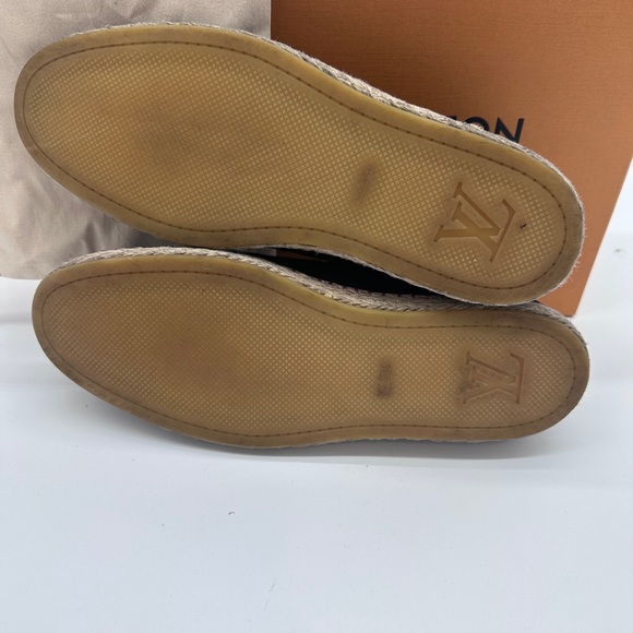 Louis Vuitton Men’s Espadrille Suede Navy Size 10 LV 11 US 100% Authentic - Picture 4 of 7